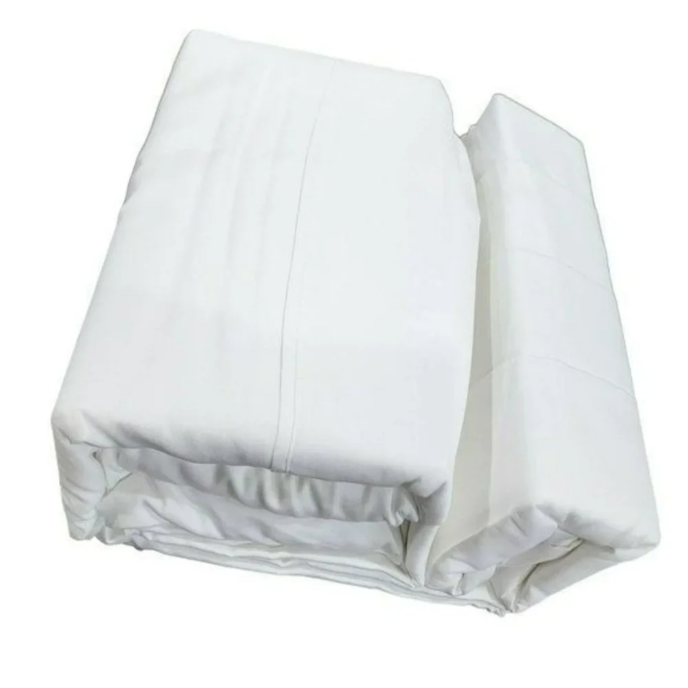 Queen Size 1000 Thread Count Cotton Rich Luxurious Sateen White Sheet Set 6 pcs